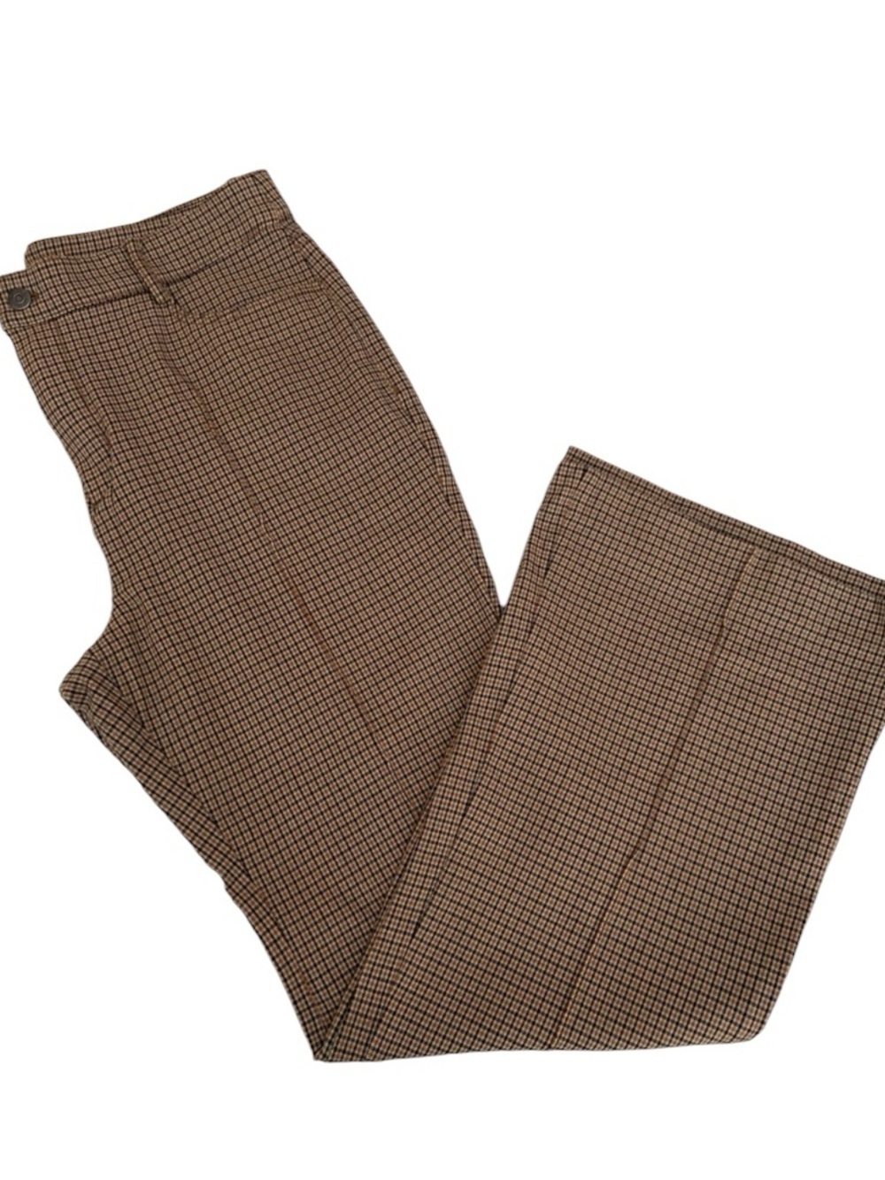 LOFT PLAID FLARE PANT SIZE 12